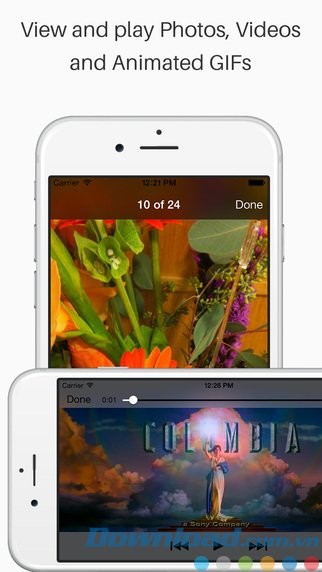 Trình xem và phát file trong ứng dụng