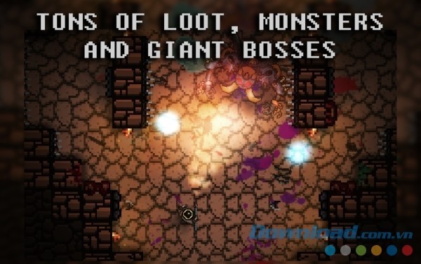 Đối đầu rất nhiều quái vật tàn bạo và tên trùm hung ác trong Pocket Rogues: Ultimate cho Android