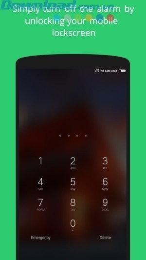 Tắt chuông báo động bằng cách mở khóa
