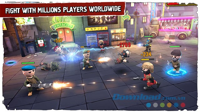 Chiến đấu với hàng triệu người chơi khác trên thế giới