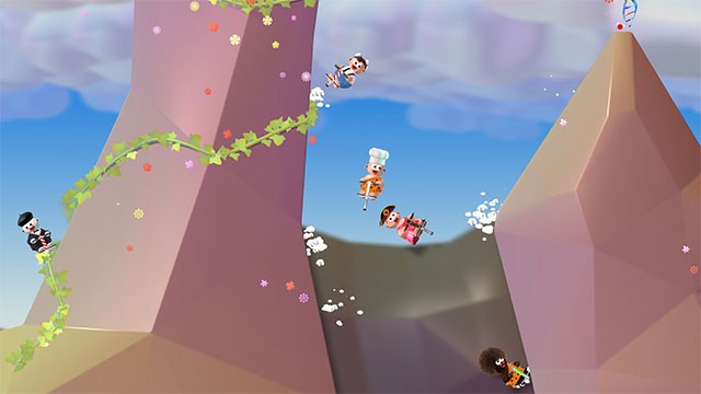 Game Pogostuck sở hữu đồ họa hoạt hình đầy màu sắc