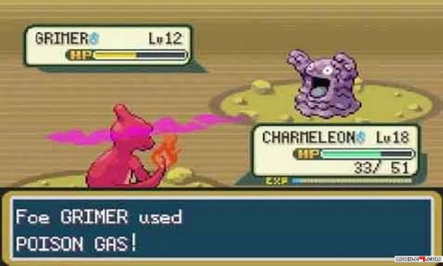 Tham gia cuộc chiến đối kháng với Pokemon đối thủ trong Pokemon Fire Red GBA