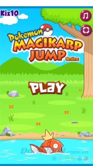 Game phiêu lưu Pokemon Magikarp Jump