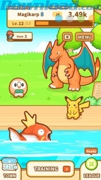 Nhiều loài pokemon khác sẵn sàng trợ giúp bạn huấn luyện Magikarp