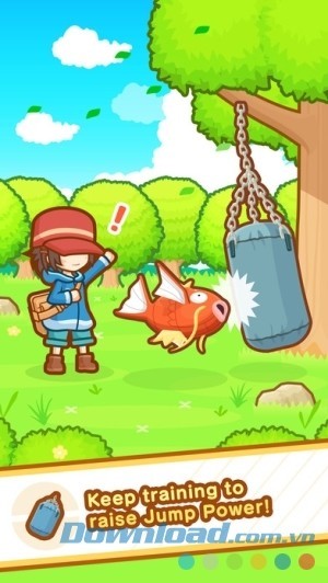 Pokémon: Magikarp Jump cho iOS huấn luyện cá