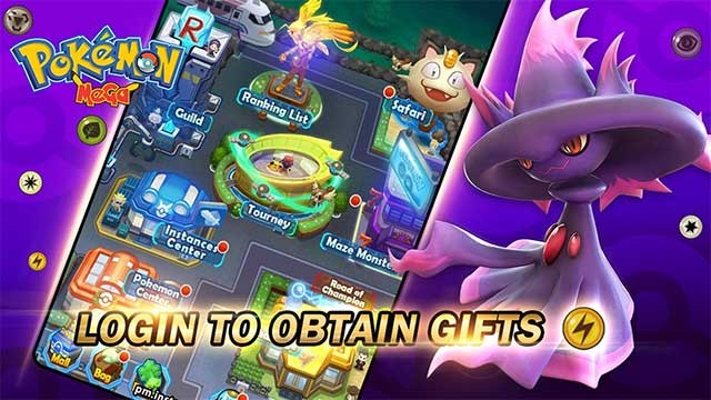 Đăng nhập game Pokemon Mega mỗi ngày để nhận thưởng