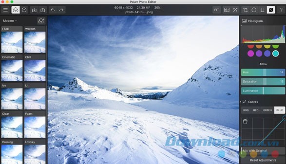 Bộ lọc đa dạng của ứng dụng