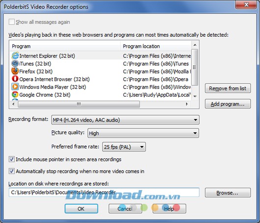 PolderbitS Video Recorder