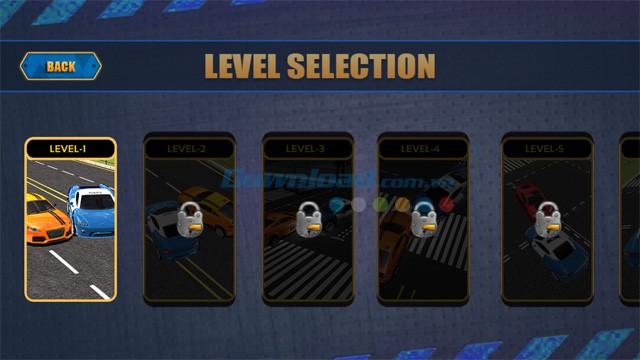 Các cấp độ trong game đua xe Police Car Crime City