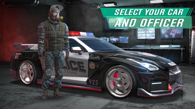 Chọn phương tiện và cảnh sát của bạn trong game Police Sim 2022