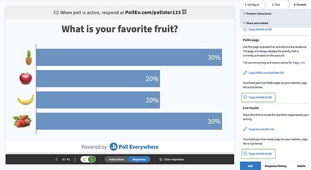 Poll Everywhere (PollEv) là hệ thống tạo bảng thăm dò trên nền tảng web