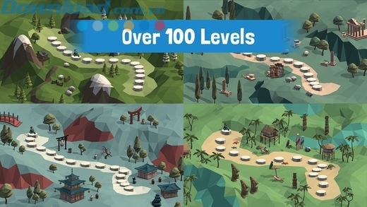 Hơn 100 level thách thức cho người chơi trải nghiệm