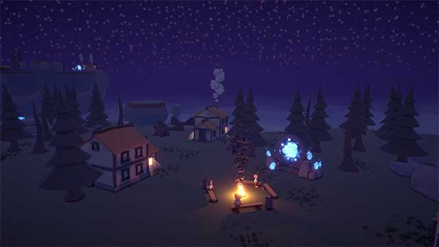 Tận hưởng những khoảng thời gian thư giãn bên ngọn lửa trại khi công việc hoàn thành