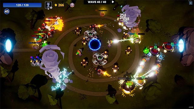 PolyCore Defense là game thủ thành cổ điển mới trên máy tính với đồ họa rực rỡ sắc màu