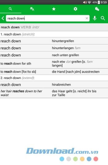 Tra cứu từ mới với PONS Online Dictionary