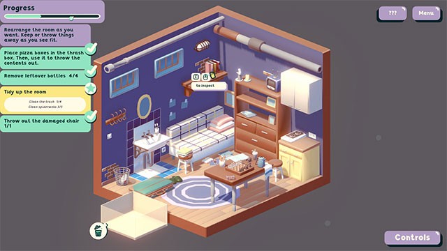 Tìm kiếm niềm vui khi sắp xếp các món đồ đúng vị trí và tạo ra không gian ngăn nắp, ấm cúng