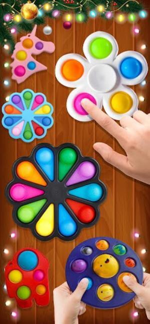 Rất nhiều món đồ chơi để bạn xả stress trong game Pop it Fidget Toys 3D