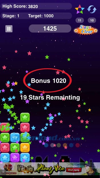 Điểm thưởng cuối level