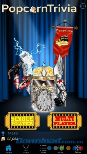 PopcornTrivia cho iOS đa dạng chế độ chơi