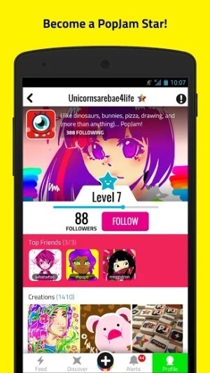 Thu hút nhiều người theo dõi và trở thành ngôi sao PopJam