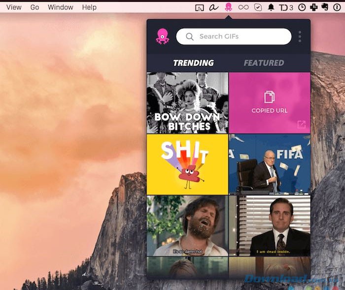 Giao diện PopKey trên máy Mac