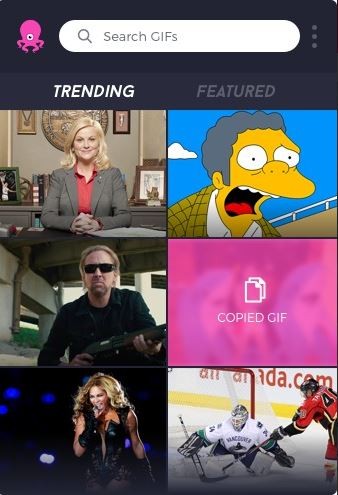 Giao diện đơn giản của ứng dụng