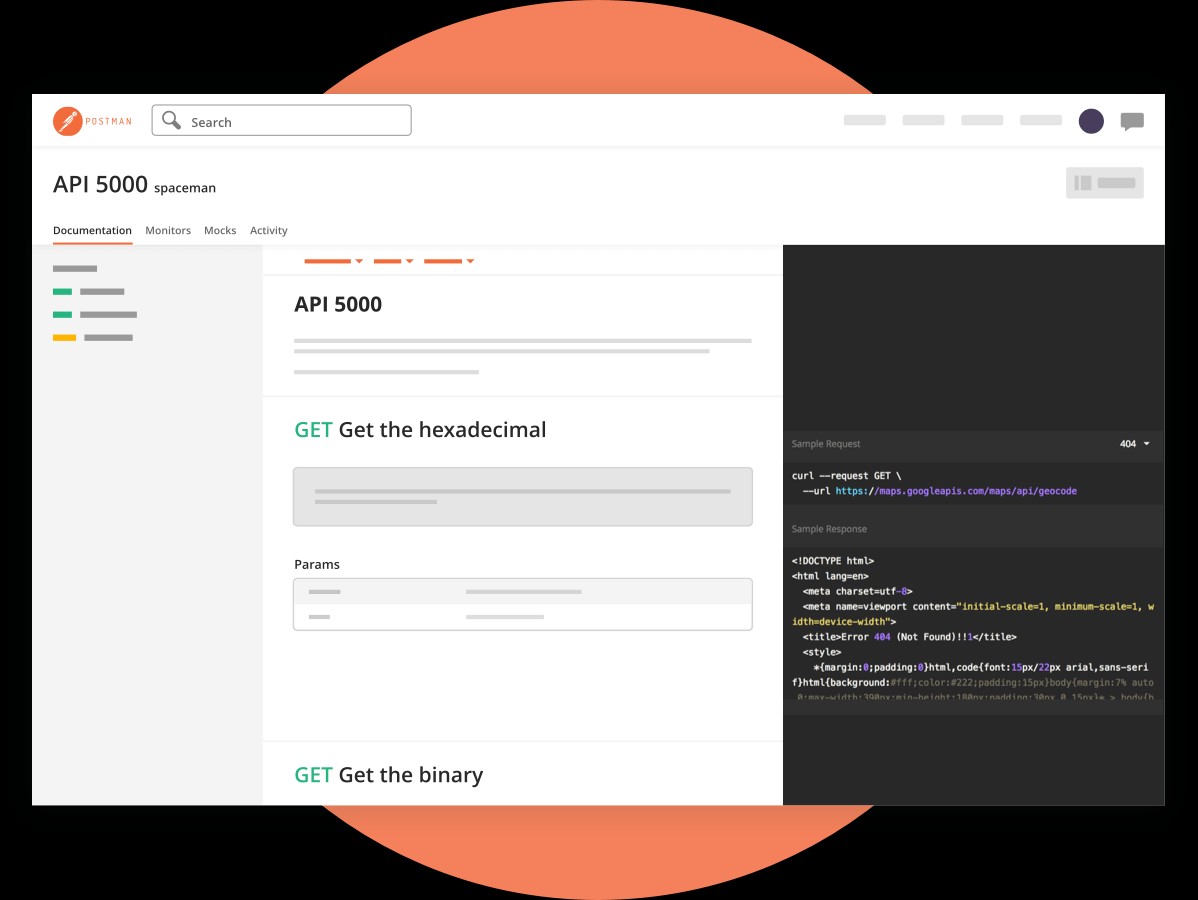 Postman cung cấp tài liệu chi tiết