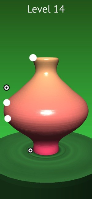 Kéo ngón tay để thay đổi độ rộng, hẹp, chiều cao của bình theo yêu cầu