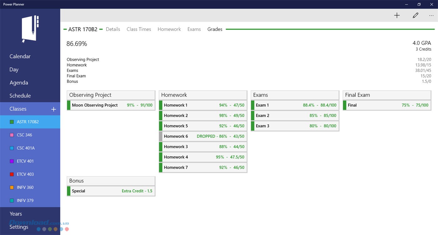 Theo dõi bài về nhà, giờ học