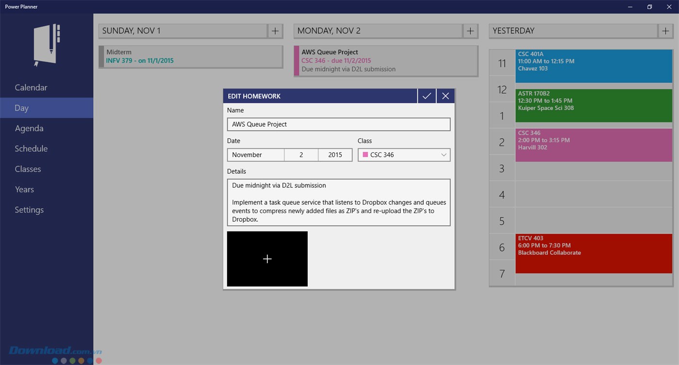 Thông tin chi tiết bài tập về nhà