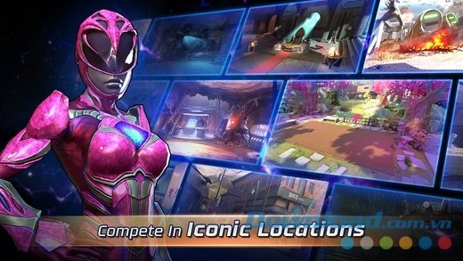 Thực thi nhiều nhiệm vụ tại các địa điểm nổi tiếng trong phim Power Rangers