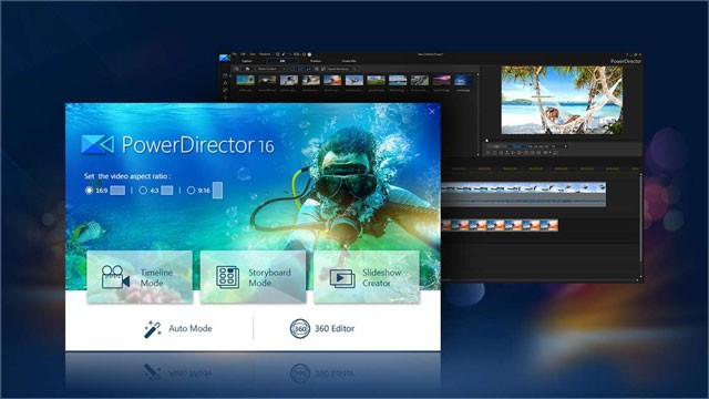 Phần mềm biên tập video PowerDirector 16