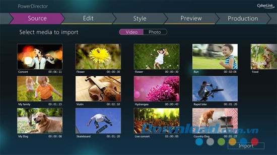 PowerDirector Mobile for Windows 8