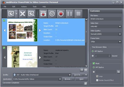 MediAvatar PowerPoint to Video Converter Personal