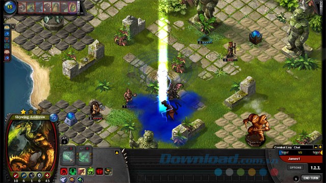 Sử dụng các tuyệt chiêu hoành tráng trong game chiến thuật theo lượt Pox Nora