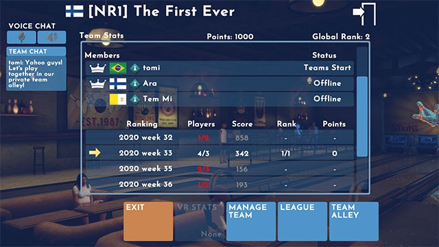 Premium Bowling hỗ trợ chế độ chơi Teams, Voice Chat, sự kiện riêng tư và nhiều hơn thế