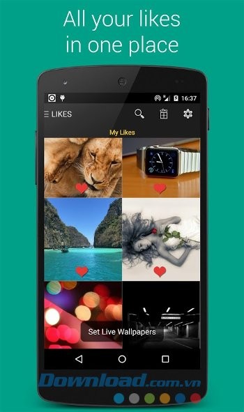 Truy cập các hình ảnh yêu thích dễ dàng với Premium Wallpapers HD