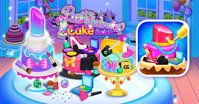 Pretty Makeup Cake Salon là game làm bánh dành cho những người thích trang điểm