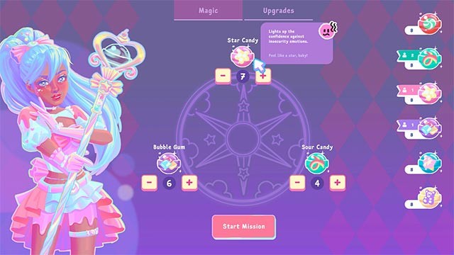 Khám phá sức mạnh ma thuật trong từng viên kẹo và nâng cấp chúng theo thời gian