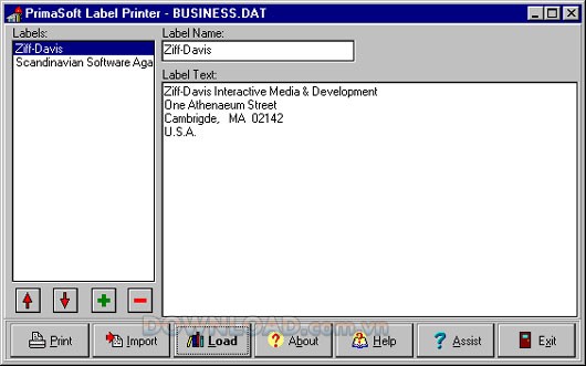 PrimaSoft Label Printer
