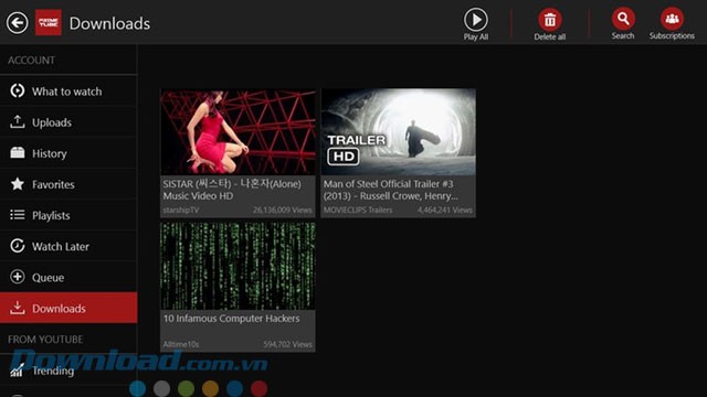 Tải video YouTube xem offline
