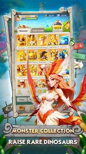 Thu thập quái vật và tiến hóa chúng