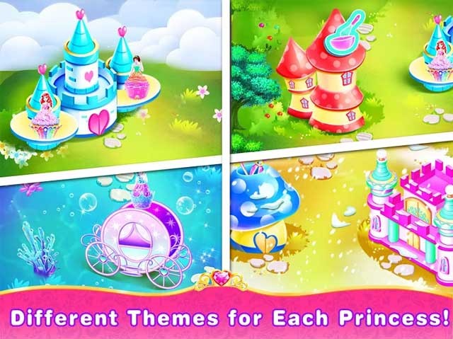 Mỗi nàng công chúa đều có một lâu đài được thiết kế theo phong cách riêng