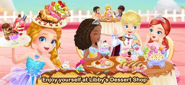 Bé cùng công chúa Libby quản lý tiệm bánh ngọt trong Princess Libby Dessert Maker