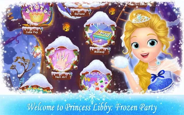 Cùng Libby tổ chức một bữa tiệc tuyệt vời trong game Princess Libby: Frozen Party