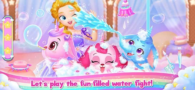 Vui đùa cùng những con vật đáng yêu khi chơi Princess Libby Rainbow Unicorn