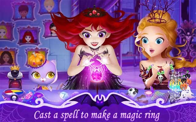 Tìm hiểu về ma thuật cùng Bella trong game Princess Libby and Vampire Princess Bella