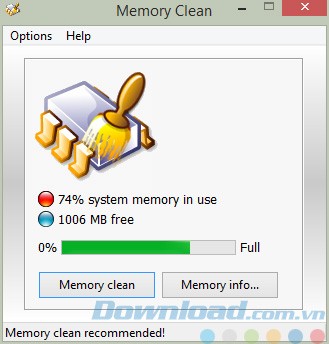 Memory Clean của Pristy Tools