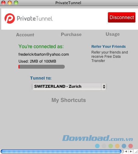 Phần mềm bảo mật Internet Private Tunnel