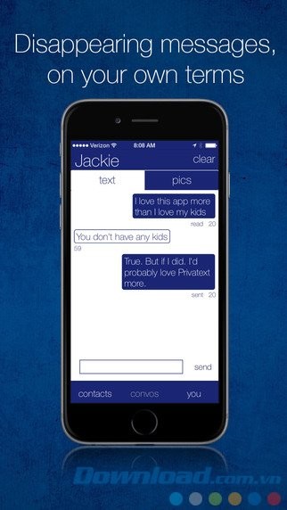 Bảo mật tin nhắn và ảnh